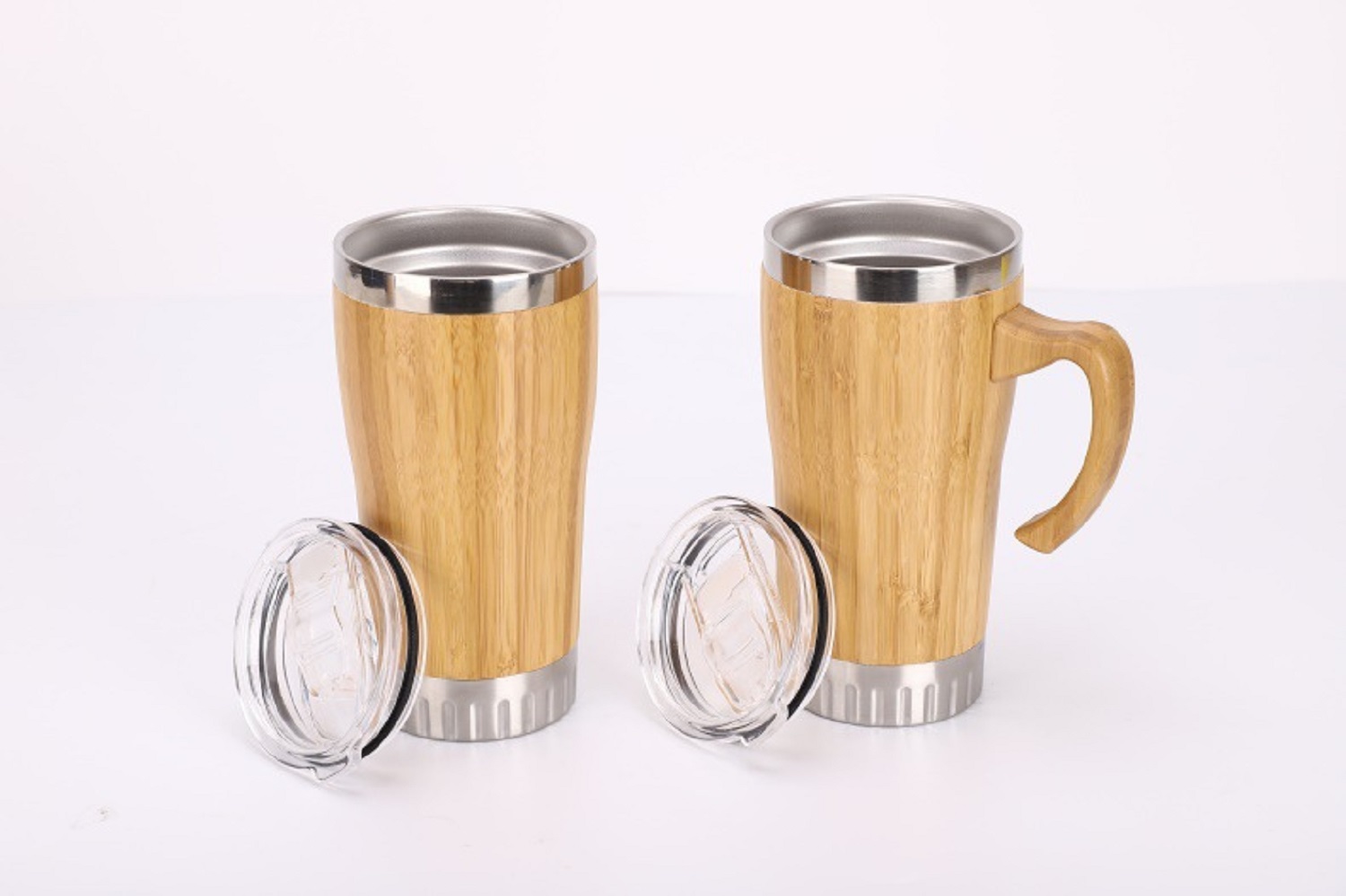 double wall bamboo cup