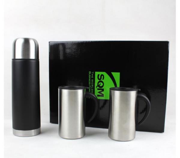 stainless steel vacuum flask gift set